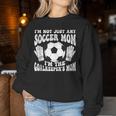 Fútbol Mamá Portero Portero Madre In Mangas Sudadera Mujer Regalos divertidos
