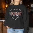 Heart Of A Proud Interventionist Teacher For Men Women Sweatshirt Personalized Gifts