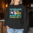Husband And Wife Bowling Partners For Life おもしろボーリング レディーススウェットシャツ 面白い贈り物