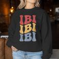 Ibi City Groovy レトロ レディーススウェットシャツ 面白い贈り物