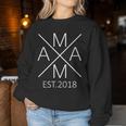 Mama Est 2018 Madre Desde 2018 Mamá 2018 Sudadera Mujer Regalos divertidos