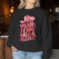 Man I Feel Like A Mama Pink Cowhide Hat Cowgirl Cowboy Women Sweatshirt Personalized Gifts