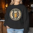 No Beer No Life ヴィンテージドリンク ビール愛好家 ビールファン向け レディーススウェットシャツ 面白い贈り物