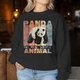 Panda Is Mypirit Animal かわいいパンダヴィンテージパンダ レディーススウェットシャツ 面白い贈り物