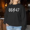 Sarcastic 8647 Vintage 80S Style 86 47 Rock Music 8647 Women Sweatshirt Unique Gifts