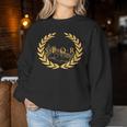 Spqr -Enatus Populus Que Romanus ローマ帝国 レディーススウェットシャツ 面白い贈り物