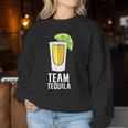 Team Tequila アルコール シンコ・デ・マヨ メキシカンテキーラ レディーススウェットシャツ 面白い贈り物