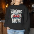 Uper Boxing Mom Guantes De Boxeo Y Boxeadores De Apoyo Cuello Sudadera Mujer Regalos divertidos