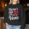 かわいい 看護師 看護デザイン 女性 男性 面白い 看護師 レディーススウェットシャツ 面白い贈り物