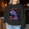 ジュラシック・ワールド Clever Girljurassic Park レディーススウェットシャツ 面白い贈り物