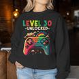 レベル 30歳 男性 女性 ゲーミング 30代 30歳 誕生日 レディーススウェットシャツ 面白い贈り物