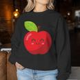 子供、女性、男性向けのミニマルな甘いリンゴ レディーススウェットシャツ 面白い贈り物