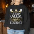 花火とケーキ I Can't Keep Calm It's My 50Th Birthday レディーススウェットシャツ 面白い贈り物