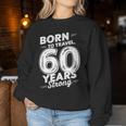 還暦祝い 旅行好き 父 母 男性 女性 60歳 レトロ おしゃれ 文字デザイン Born To Travel レディーススウェットシャツ 面白い贈り物