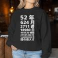 面白い52歳の誕生日の古いメーター 面白い52歳のギフト 女性 男性 面白い電卓 52歳の誕生日のギフト レディーススウェットシャツ 面白い贈り物