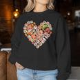 面白い寿司デザイン 子供 男性 女性 I ハート 寿司 食通 レディーススウェットシャツ 面白い贈り物