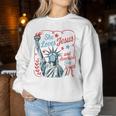 4Th Of July She Loves Jesus And America Too Christian Faith Women Sweatshirt Unique Gifts