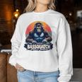 Bassquatch – Groovyasquatch Djデザイン 音楽愛好家向け レディーススウェットシャツ 面白い贈り物