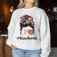 Bonus Mom Life Baseball Basketball Bonus Mom Messy Bun Women Sweatshirt Unique Gifts