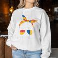 Building Block Messy Bun Mom Life Master Builder Women Sweatshirt Personalized Gifts