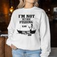Cute I'm Not Retired Fishing Is My Full-Time Job ギフト レディーススウェットシャツ 面白い贈り物