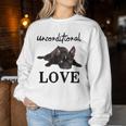 Frenchie Mum Dogへのラブフレンチブルドッグギフト レディーススウェットシャツ 面白い贈り物