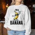 I'm A Banana シャツ かわいい 面白い バナナ コスチューム メンズ レディース キッズ レディーススウェットシャツ 面白い贈り物