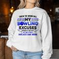 My Bowling 言い訳 おもしろボーリングギフト レディーススウェットシャツ 面白い贈り物
