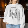 Paris France Eiffel Tower French Girl City Of Love Souvenir Women Sweatshirt Personalized Gifts
