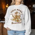 Racoon Mother’S Day Blessed Mom Life Feral Moms Social Club Women Sweatshirt Unique Gifts
