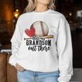 That's My Grandson Out There Baseball Grandma Women Sweatshirt Unique Gifts
