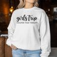 Women's Holiday Girls Trip Cheap Therapy Sweatshirt Frauen Lustige Geschenke