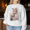 アニメ ワイフ かわいい アニメ 漫画 猫 女の子 甘い レトロ 日本 レディーススウェットシャツ 面白い贈り物