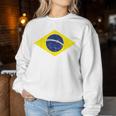 グリーン ブラジル国旗 サッカー ファン 男性 女性 男の子 女の子 キッズ レディーススウェットシャツ 面白い贈り物