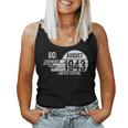 80歳の誕生日 メンズギフト 80歳 女性用 80年 8月 1943 レディースタンクトップ