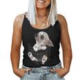 I Am Looking At You 面白い チワワ ポケット犬 お母さん 恋人 レディースタンクトップ