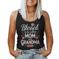 Blessed To Be Called Mom And Grandma Cute Floral Women Tank Top