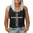 Christian Blessed Dad Cross Father's Day Best Dad Women Tank Top