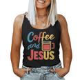 Coffee And Jesus Awesome Christian Caffeine Lover Church レディースタンクトップ