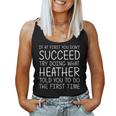 Custom Name Girl Mom Wife Birthday Presents Heather Name Personalized Birthday Christmas Joke Women Tank Top