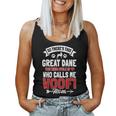 Great Dane Gentle Dog Woof Mom German Mastiff Mother's Day Women Tank Top