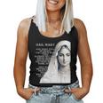 Hail Mary Blessed Mother ロザリオの祈り レディースタンクトップ