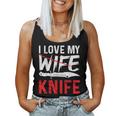 メンズ Knife Collector I Love My Wife ナイフ レディースタンクトップ