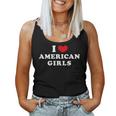 I Love American Girls I Heart American Girls レディースタンクトップ