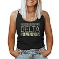 Mississippi Delta Blues Intage Retro Envejecida Camiseta sin mangas para mujer