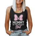 Mommy Of The Birthday Girl Cute Pink Bow Family Matching Women Tank Top