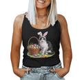 イースターデー 猫 バニー 耳 卵 イースター ウサギ 男性 女性 キッズ レディースタンクトップ