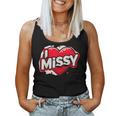 名前入り Missy I Love Missy レディースタンクトップ