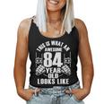 男性、女性、84歳の誕生日への84歳の誕生日プレゼント 長袖tシャツ レディースタンクトップ