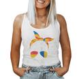 Building Block Messy Bun Mom Life Master Builder Women Tank Top